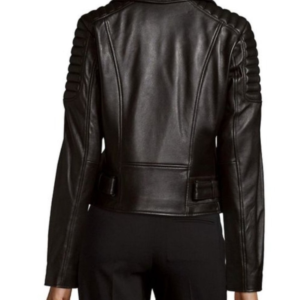 7 for all mankind vegan leather jacket - Picture 3 of 8